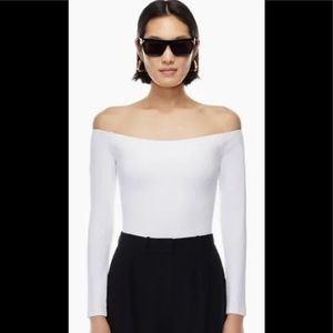 NWT Babaton off the should bodysuit